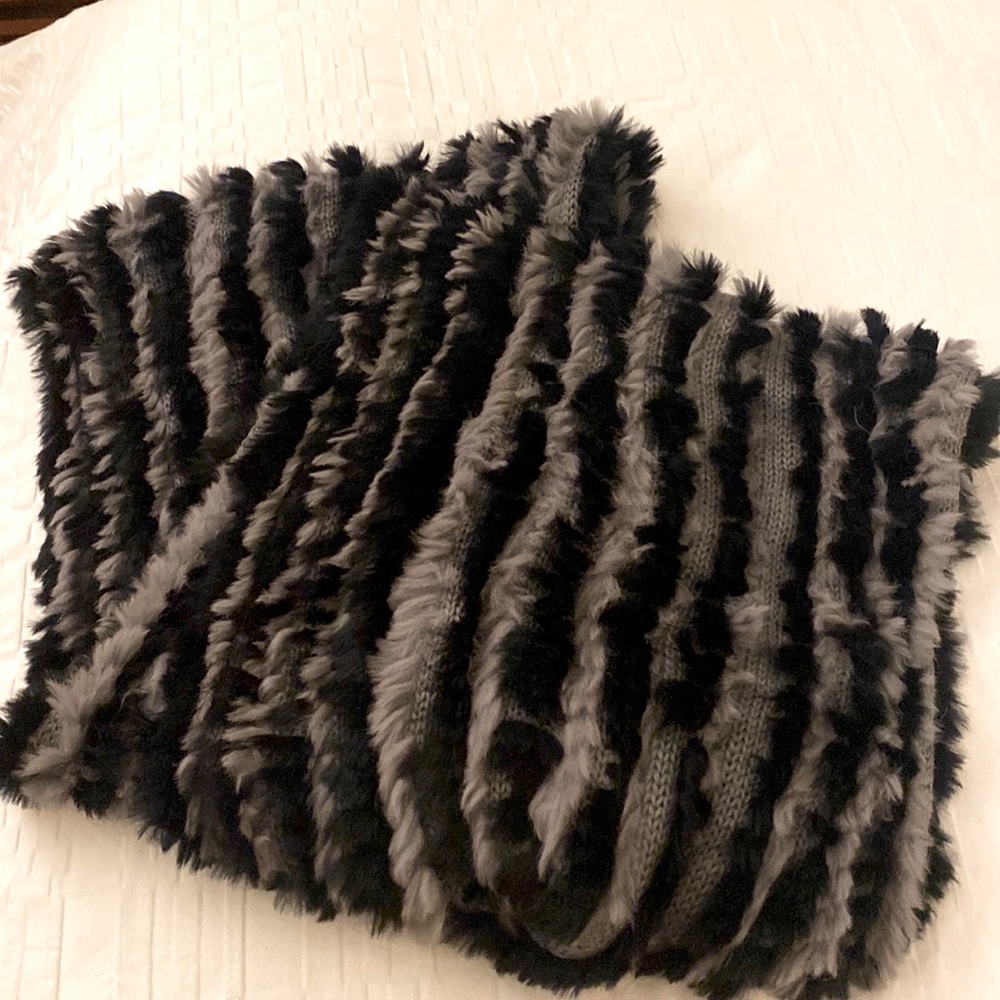 Elizabeth and James Rabbit Fur Infinity Scarf